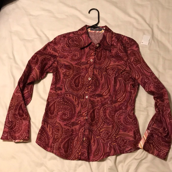 70’s inspired paisley patterned dress shirt! - Picture 7 of 8